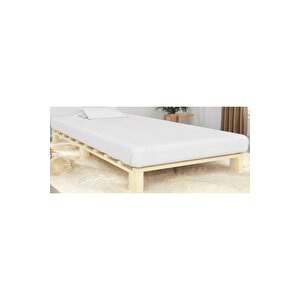 Ahşap Platform Karyola 90x190 Cm