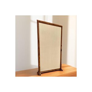 180cm X 100cm Ahşap Çerçeveli Ayaklı Kumaş Paravan Seperatör Oda Ayırıcı Dekor 180cm X 100cm