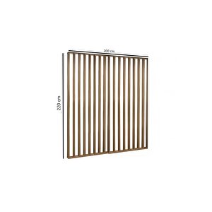200cm X 220cm Ahşap Çıtalı Paravan Oda Ayırıcı Seperatör Duvar Dekor 200cm X 220cm