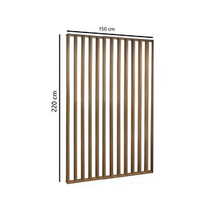 150cm X 220cm Ahşap Çıtalı Paravan Oda Ayırıcı Seperatör Duvar Dekor 150cm X 220cm