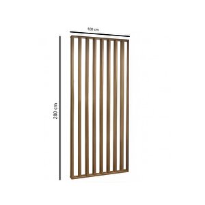 100cm X 280cm Ahşap Çıtalı Paravan Oda Ayırıcı Seperatör Duvar Dekor 100cm X 280cm