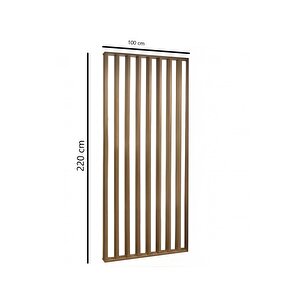 100cm X 220cm Ahşap Çıtalı Paravan Oda Ayırıcı Seperatör Duvar Dekor 100cm X 220cm