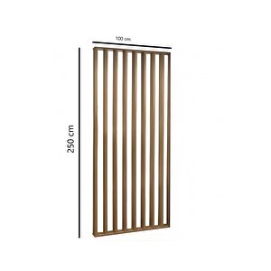 100cm X 250cm Ahşap Çıtalı Paravan Oda Ayırıcı Seperatör Duvar Dekor 100cm X 250cm