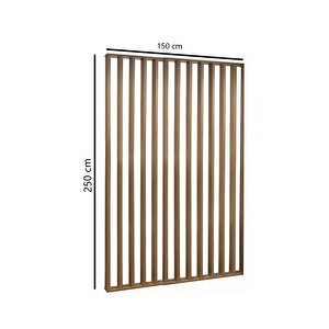 150cm X 250cm Ahşap Çıtalı Paravan Oda Ayırıcı Seperatör Duvar Dekor 150cm X 250cm