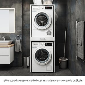 Aqua Bagno Voca Smartbox Çamaşır Ve Kurutma Makinesi Dolabı -Çekmeceli