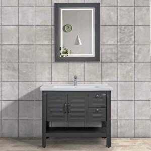 Lineart Oreo Banyo Dolabı 100 Cm Füme