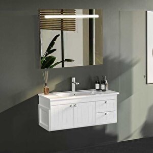 Badella Efes Banyo Dolap Takımı Efes 46100 V33 100cm Beyaz