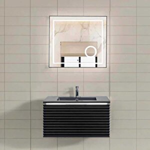 Lineart Fuga Banyo Dolabı 80 Cm Siyah