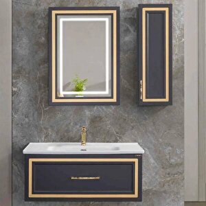 Lineart Jadore Banyo Dolabı 80 Cm Bitter-altın