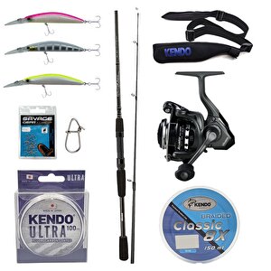Yekoutdoor Spin Olta Seti Okuma Wave Power 8'0 2.44 Cm 15-40 Gr 2 Parça Spin Kamışı&okuma Acuador Acu-4000a 3+1bb Olta Makinesi