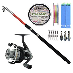 Yekoutdoor Deniz&göl Olta Seti Kendo Elbe 3.50m 70-150gr Olta Kamışı&okuma Revenger Rv-40 Fd Olta Makinesi