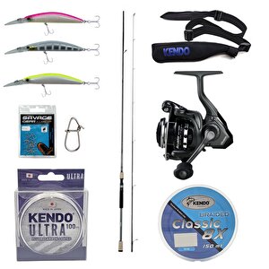 Yekoutdoor Spin Olta Seti Okuma Azaki Spin 244 Cm 7-28 Gr 2 Parça Spin Kamışı&okuma Acuador Acu-4000a 3+1bb Olta Makinesi