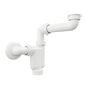 Comfort Yer Kazandıran Lavabo Sifonu, Kolay Temizlenir, Ayarlanabilir Koku Önleyici Gider Borulu - 32 Mm-süzgeç Hariç