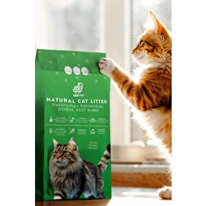 Mısır Koçanından Doğal Topaklanan Tozsuz Kedi Kumu 20lt
