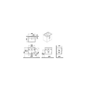 Vitra Root Kapaklı Lavabo Dolabı 60 Cm Parlak Beyaz 66354 Beyaz