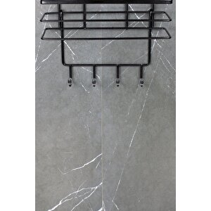 Lif Askılığı - Tüm Şampuanlıklara Uyumlu Paslanmaz Banyo Köşeliği Askısı Düzenleyici Havluluk
