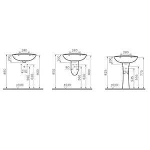 Norm Lavabo 60 Cm Beyaz 2088l003-0015