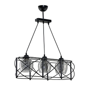 Üçlü Curva Sirali Metal Avi̇ze Füme Rengi̇ Camli