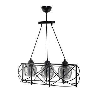Üçlü Curva Sirali Metal Avi̇ze Füme Rengi̇ Camli