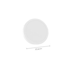18w Sıva Üstü Yuvarlak Led Panel Gün Işığı 4000k