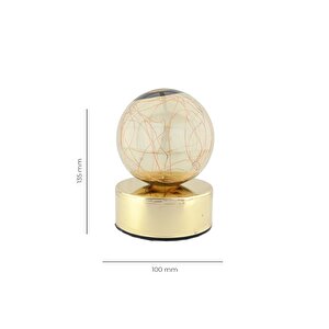 Gold Ambiyans Led Masa Lambası Usb Şarjlı