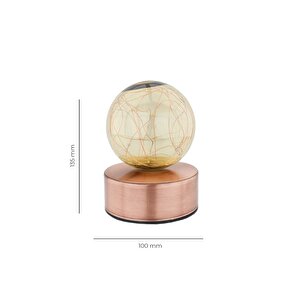 Rose Ambiyans Led Masa Lambası Usb Şarjlı