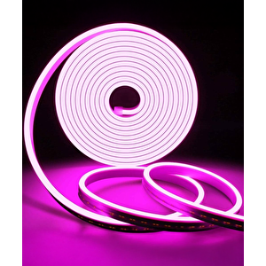 12v Neon Led 6x12 Mor 5mt