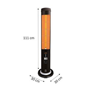 Therapy Smart 2300w Mobil Uyumlu, Uzaktan Kumandalı, Tasarruf Modlu Ve Programlanabilir Kule Tipi Isıtıcı