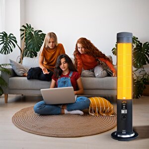 Ufo Therapy Smart 2300w Mobil Uyumlu, Uzaktan Kumandalı, Tasarruf Modlu Ve Programlanabilir Kule Tipi Isıtıcı