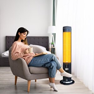 Ufo Therapy Smart 2300w Mobil Uyumlu, Uzaktan Kumandalı, Tasarruf Modlu Ve Programlanabilir Kule Tipi Isıtıcı
