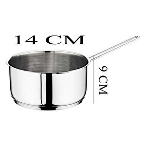 Çelik Kaçerola 14 Cm Sütlük/sosluk
