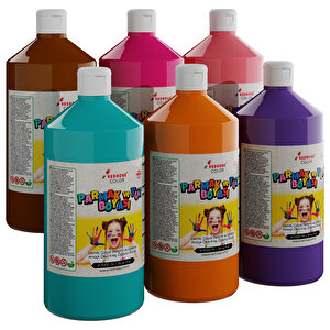 Tamamlayıcı Renkler Parmak Boyası 6'lı Set 6x1000gr Tamamlayıcı Renkler