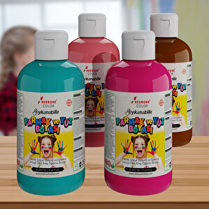 Tamamlayıcı Renkler Parmak Boyası 4'lü Set 4x250gr Tamamlayıcı Renkler