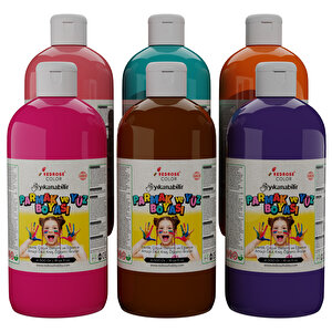 Tamamlayıcı Renkler Parmak Boyası 6'lı Set 6x500gr Tamamlayıcı Renkler