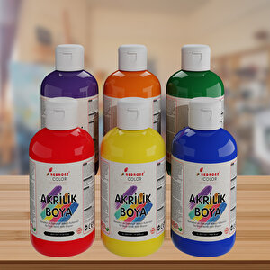 Ara Renkler Akrilik Boya 6'lı Set 6x250gr