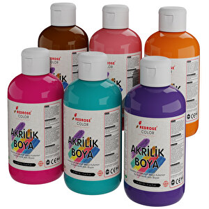 Tamamlayıcı Renkler Akrilik Boya 6'lı Set 6x250gr Tamamlayıcı Renkler