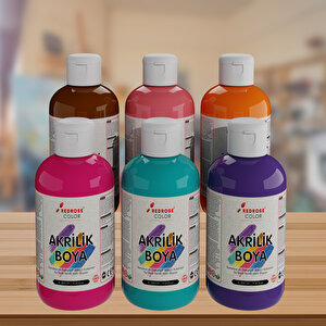 Tamamlayıcı Renkler Akrilik Boya 6'lı Set 6x250gr