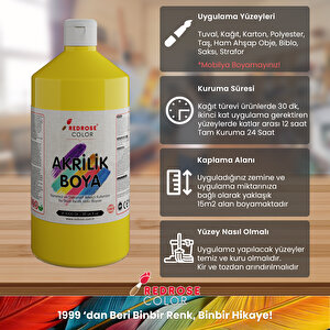 Sarı Akrilik Boya 1000gr Sarı