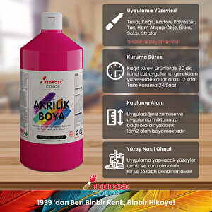 Fuşya Akrilik Boya 1000gr Fuşya