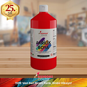Kırmızı Akrilik Boya 1000gr Kırmızı