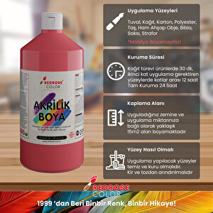 Pembe Akrilik Boya 1000gr Pembe