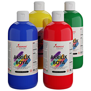 Ana Renkler Akrilik Boya 4'lü Set 4x500gr Ana Renkler
