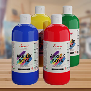 Ana Renkler Akrilik Boya 4'lü Set 4x500gr Ana Renkler