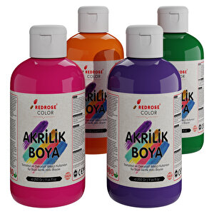 Ara Renkler Akrilik Boya 4'lü Set 4x250gr Ara Renkler
