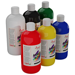 Ana Renkler Akrilik Boya 6'lı Set 6x500gr Ana Renkler