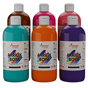 Tamamlayıcı Renkler Akrilik Boya 6'lı Set 6x500gr Tamamlayıcı Renkler