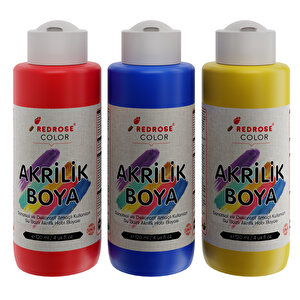 Kırmızı-mavi-sarı Akrilik Boya 3'lü Set 3x120ml Ana Renkler