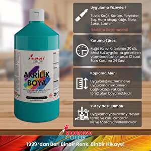 Tamamlayıcı Renkler Akrilik Boya 6'lı Set 6x1000gr Tamamlayıcı Renkler