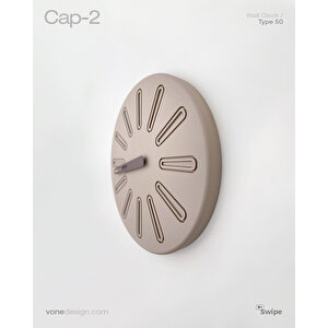 Vone Design Cap-2 Modern El Yapımı Duvar Saati