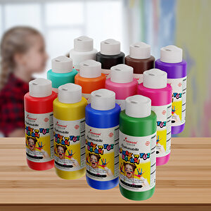 Tüm Renkler Parmak Boyası 12'li Set 12x120ml